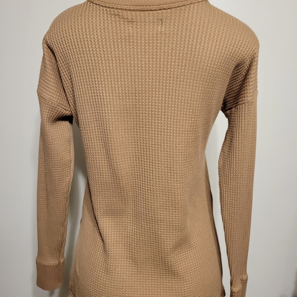 Abercrombie And Fitch Long Sleeve Tan Fall Winter Comfy X-Small - Picture 6 of 6
